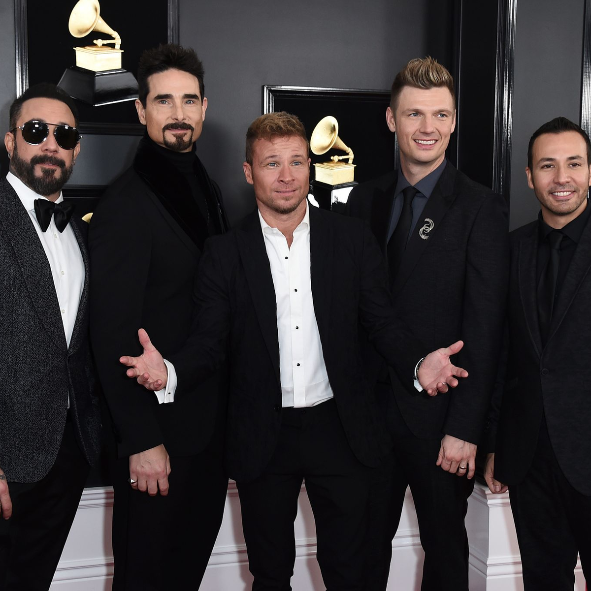 Die Backstreet Boys sind auf dem Glücksgefühle-Festival auf dem Hockenheimring aufgetreten - laut Veranstalter ihr einziges Konzert in Europa in diesem Jahr. (Archivbild) - Foto: Jordan Strauss/Invision/AP/dpa