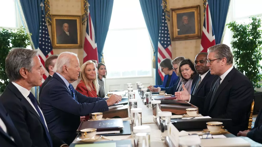 US-Präsident Joe Biden zeigt sich von den jüngsten Drohungen des russischen Präsidenten Wladimir Putin unbeeindruckt.  - Bild: Stefan Rousseau/PA Wire/dpa