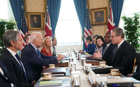 US-Präsident Joe Biden zeigt sich von den jüngsten Drohungen des russischen Präsidenten Wladimir Putin unbeeindruckt.  - Foto: Stefan Rousseau/PA Wire/dpa