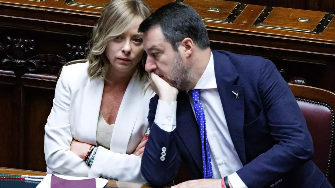 Als Verkehrsminister ist Matteo Salvini einer der zentralen Figuren im Kabinett von Ministerpräsidentin Giorgia Meloni. (Archivbild) - Bild: Roberto Monaldo/LaPresse via ZUMA Press/dpa