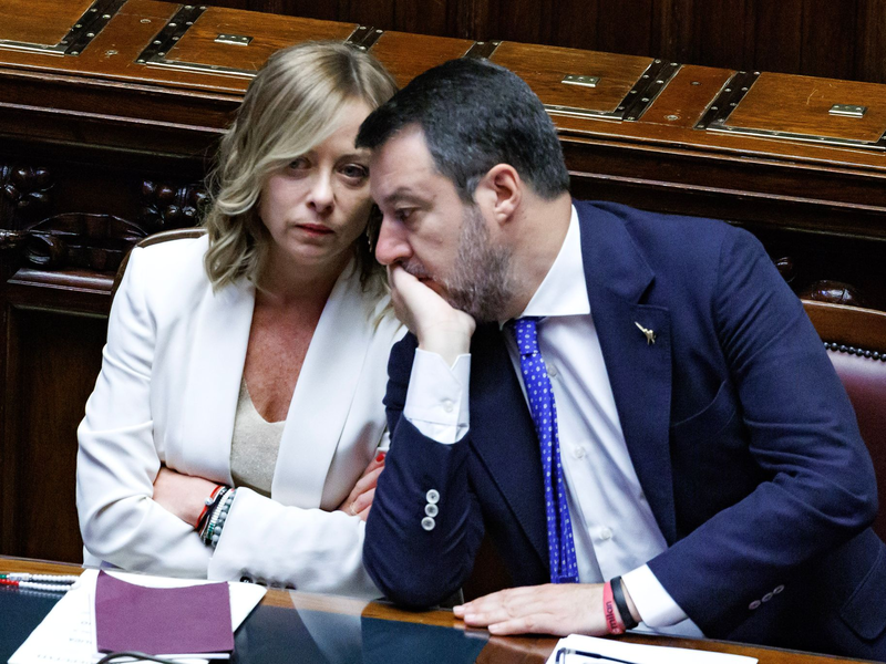 Als Verkehrsminister ist Matteo Salvini einer der zentralen Figuren im Kabinett von Ministerpräsidentin Giorgia Meloni. (Archivbild) - Foto: Roberto Monaldo/LaPresse via ZUMA Press/dpa