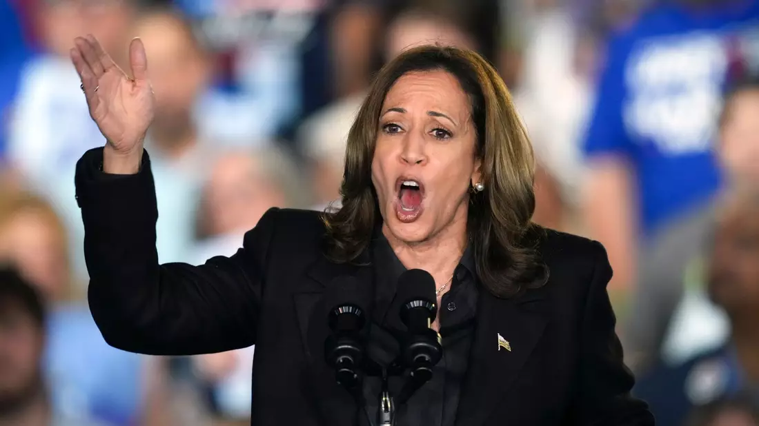Harris hält Trump für zunehmend instabil.  - Bild: Matt Rourke/AP/dpa