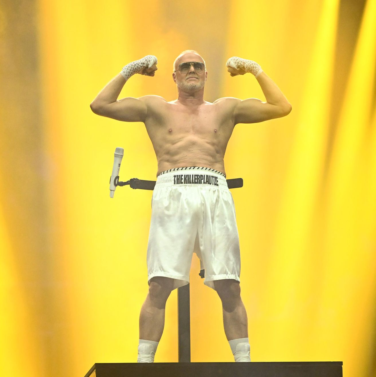 Sie saß nah am Boxring: Komikerin Cindy aus Marzahn - Foto: Willi Weber/RTL/dpa