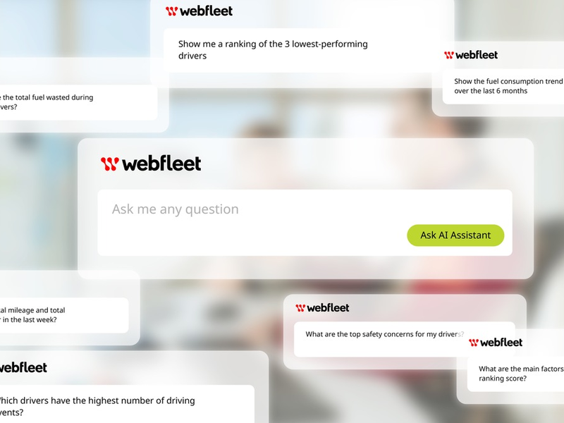 Premiere auf der IAA TRANSPORTATION 2024: Neuer Webfleet / KI-Assistent optimiert Datennutzung und Effizienz im Flottenmanagement - Foto: presseportal.de