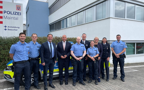 POL-OF: Roman Poseck besucht Polizeistation in Maintal - Foto: presseportal.de