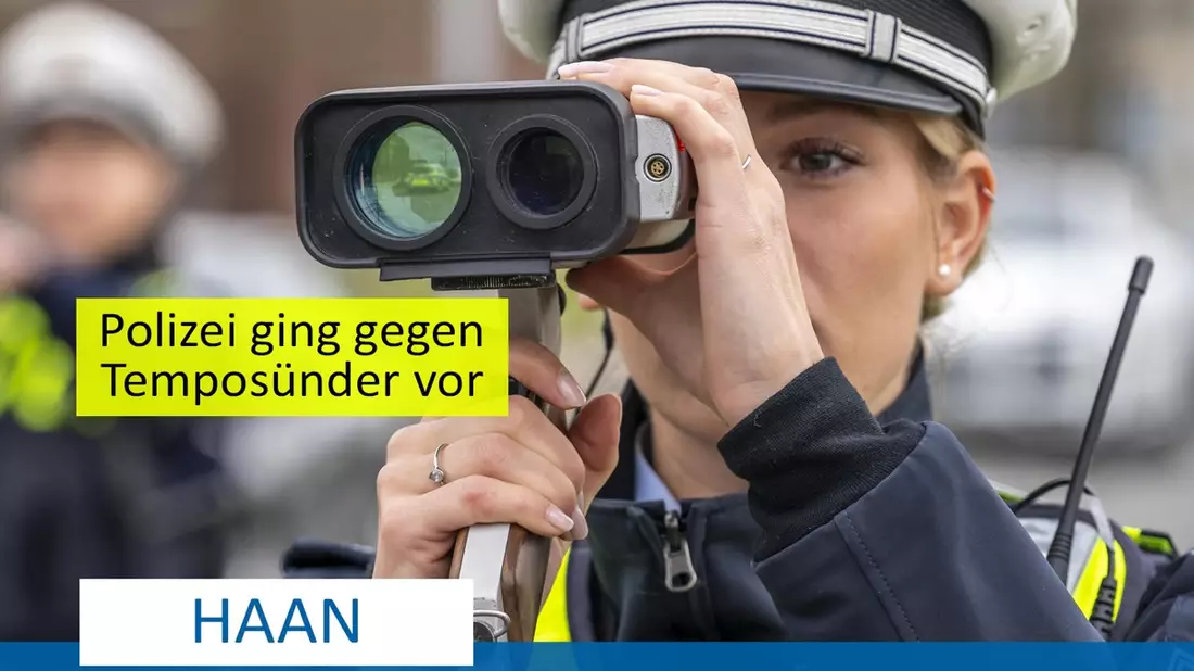 POL-ME: Geschwindigkeitskontrollen: 16 waren zu schnell unterwegs - Haan - 2409058 - Bild: presseportal.de