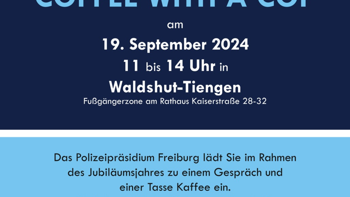 POL-FR: Waldshut-Tiengen: 10 Jahre Polizeipräsidium Freiburg - Einladung zum 
