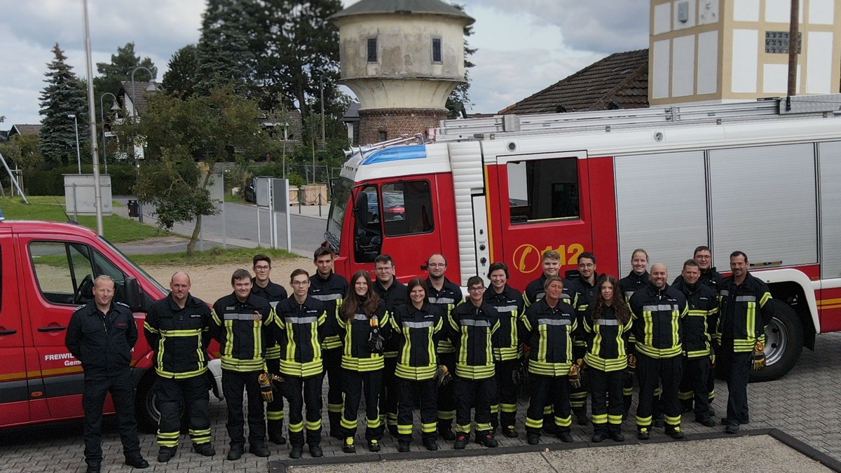 FW Alfter: Erfolgreicher Abschluss der Truppmannausbildung - Foto: presseportal.de