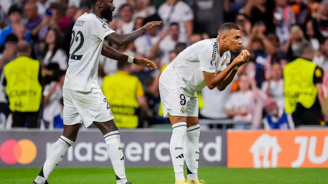 Kylian Mbappé trifft bei seinem Debüt für Real Madrid in der Königsklasse. - Bild: Manu Fernandez/AP/dpa
