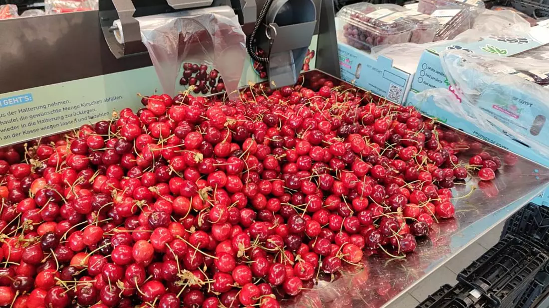 Kirschen im Supermarkt (Archiv) - Bild: über dts Nachrichtenagentur