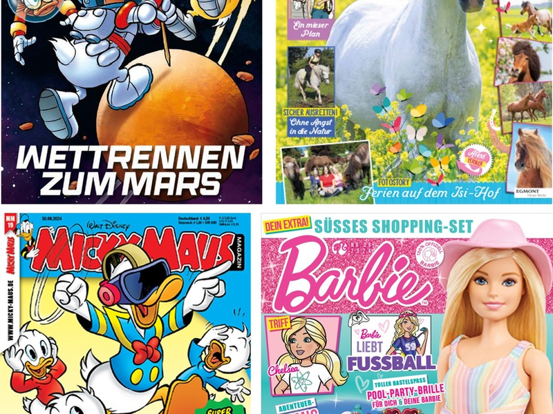 Egmont Ehapa Media überzeugt mit starken Reichweiten im KINDER MEDIEN MONITOR 2024 - Foto: presseportal.de