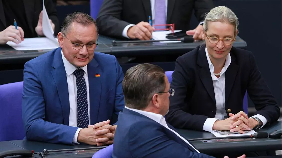 Tino Chrupalla, Stephan Brandner und Alice Weidel (Archiv) - Bild: über dts Nachrichtenagentur
