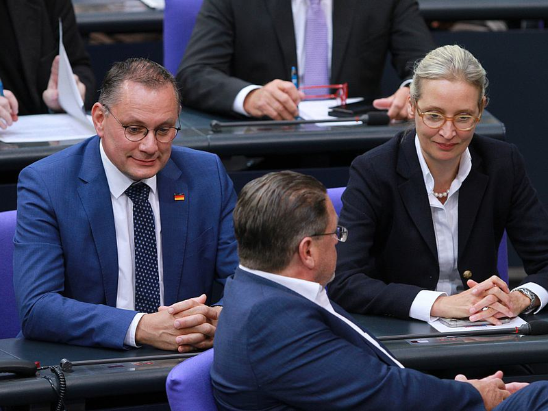 Tino Chrupalla, Stephan Brandner und Alice Weidel (Archiv) - Foto: über dts Nachrichtenagentur