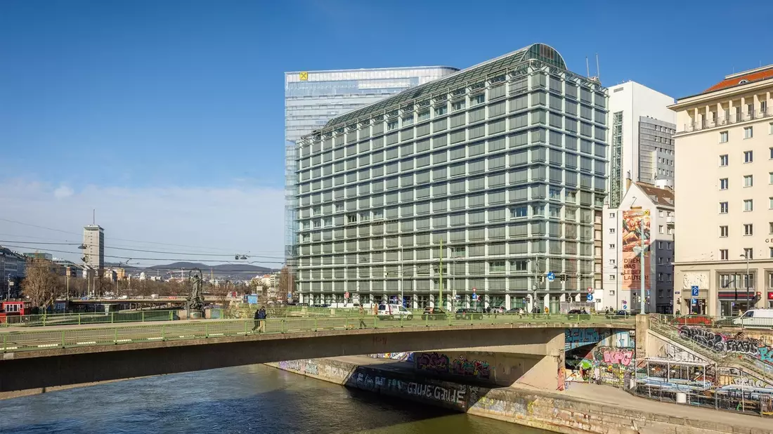 Raiffeisen Immobilien vermietet „The Frame - City Office“ am Donaukanal - Bild: presseportal.de