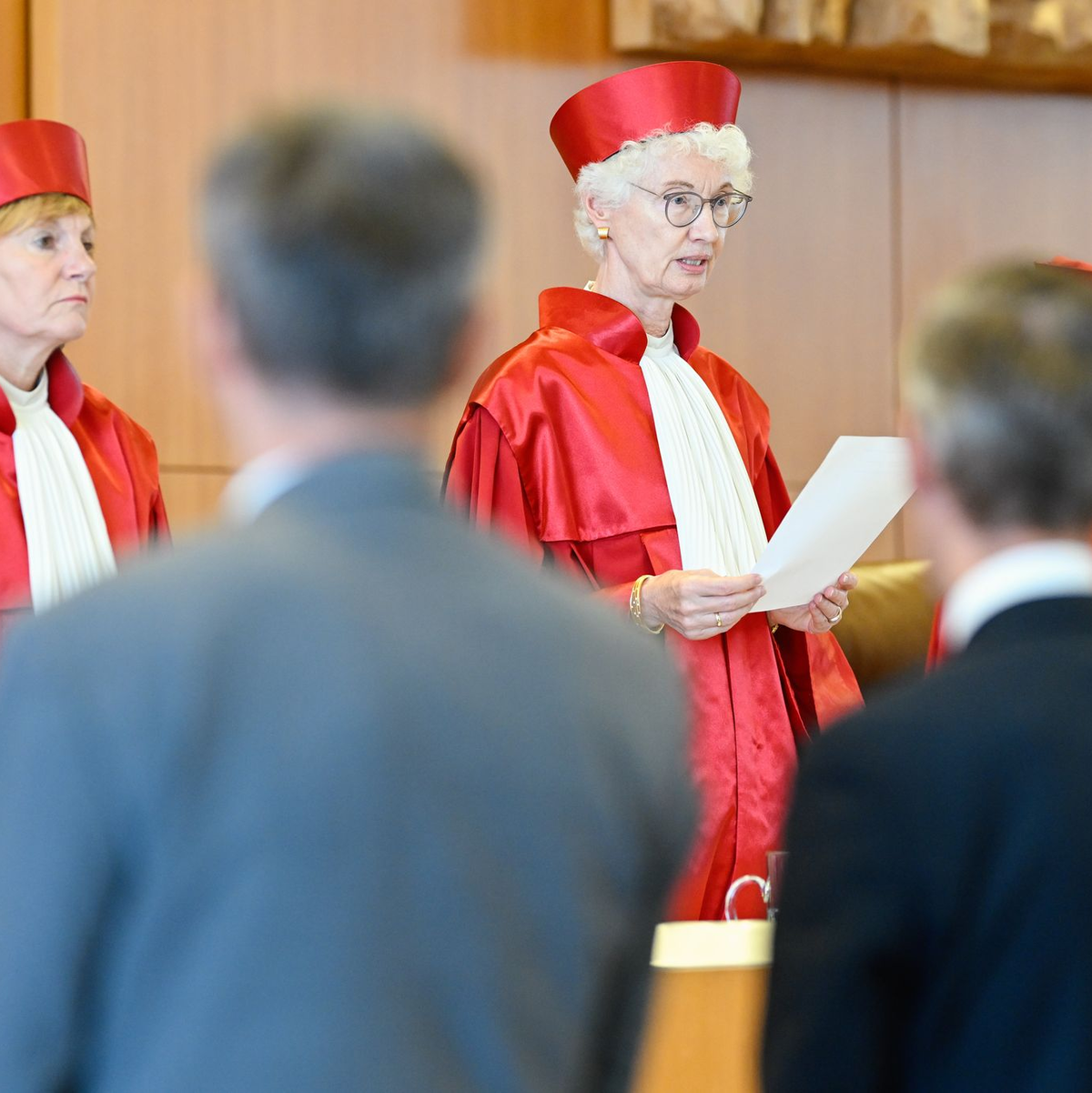 Der Zweite Senat hat am Mittwoch sein Urteil verkündet. - Foto: Uwe Anspach/dpa