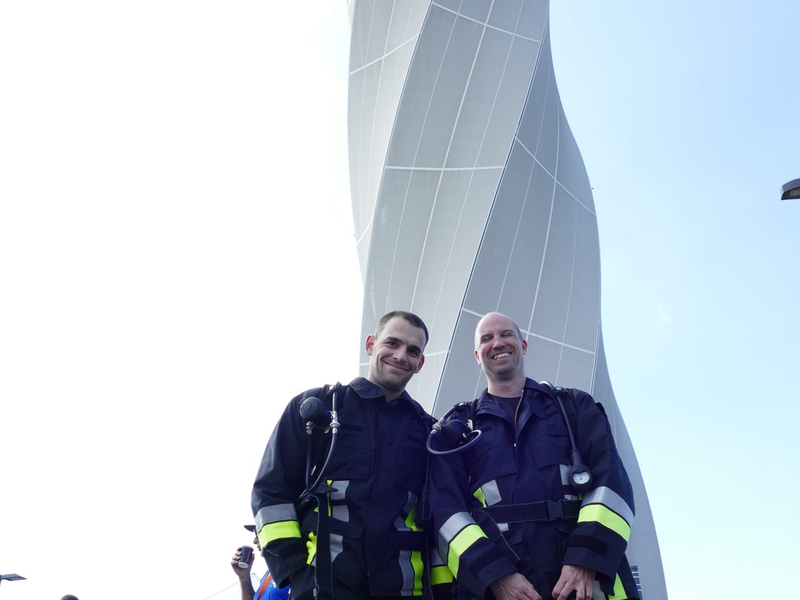 Feuerwehr Nürnberg: Angehörige der Feuerwehr Nürnberg starteten beim 5. TK Elevator Towerrun in Rottweil - Foto: presseportal.de