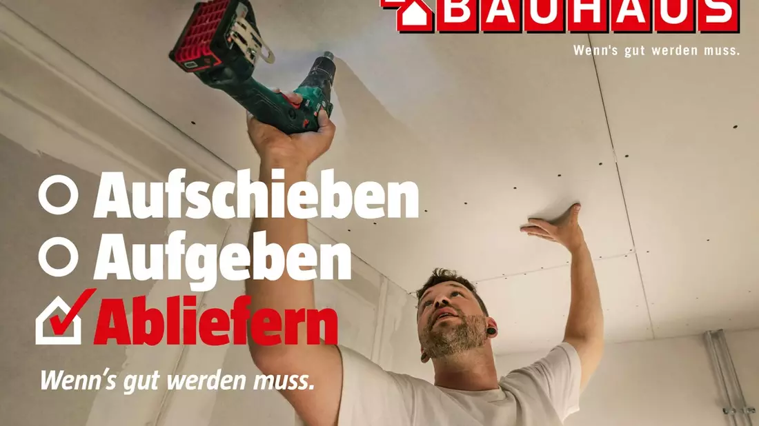Wenn's gut werden muss: BAUHAUS Herbstkampagne nimmt Profi-Handwerker in den Fokus - Bild: presseportal.de