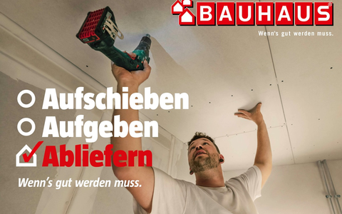 Wenn's gut werden muss: BAUHAUS Herbstkampagne nimmt Profi-Handwerker in den Fokus - Foto: presseportal.de