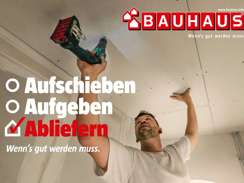 Wenn's gut werden muss: BAUHAUS Herbstkampagne nimmt Profi-Handwerker in den Fokus - Foto: presseportal.de