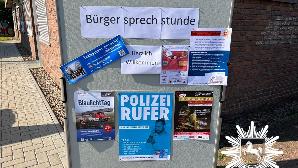 POL-NOM: Bürgergespräche mit der Polizei gehen in die nächste Runde - Foto: presseportal.de
