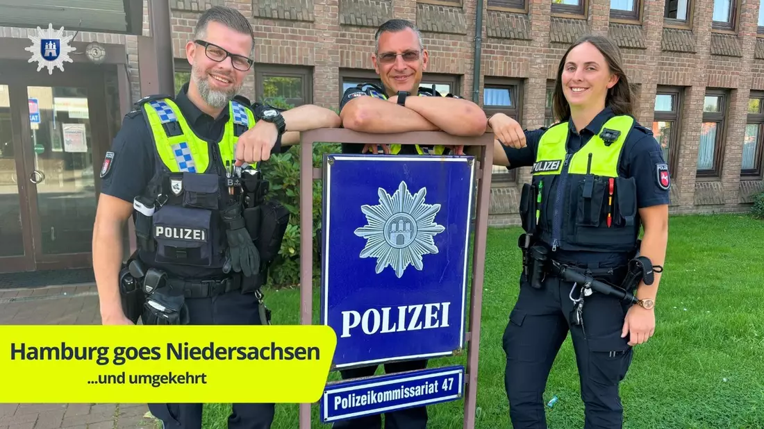 POL-STD: Über den Tellerrand gucken - Polizeibeamte aus Hamburg und Buxtehude im Tausch - Bild: presseportal.de
