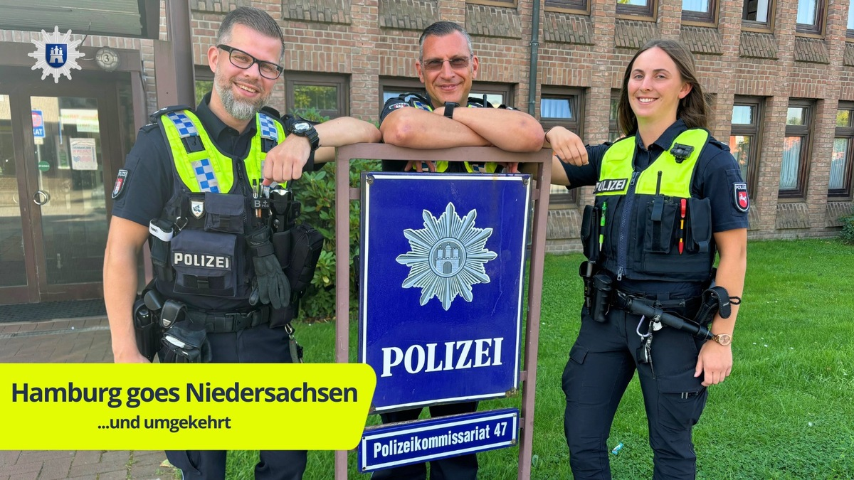 POL-STD: Über den Tellerrand gucken - Polizeibeamte aus Hamburg und Buxtehude im Tausch - Foto: presseportal.de