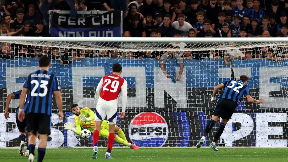 Arsenal-Torhüter David Raya überragte in Bergamo. - Bild: Fabrizio Carabelli/PA Wire/dpa