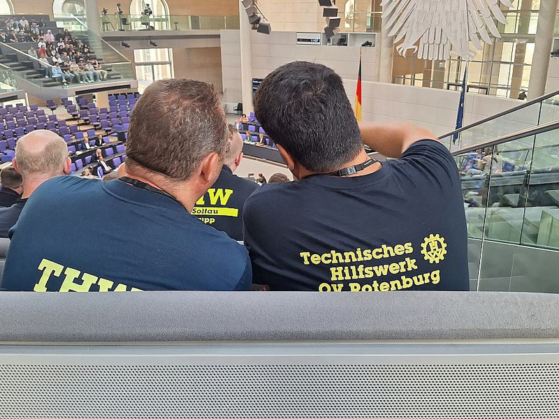 THW-Mitglieder im Bundestag (Archiv) - Foto: über dts Nachrichtenagentur