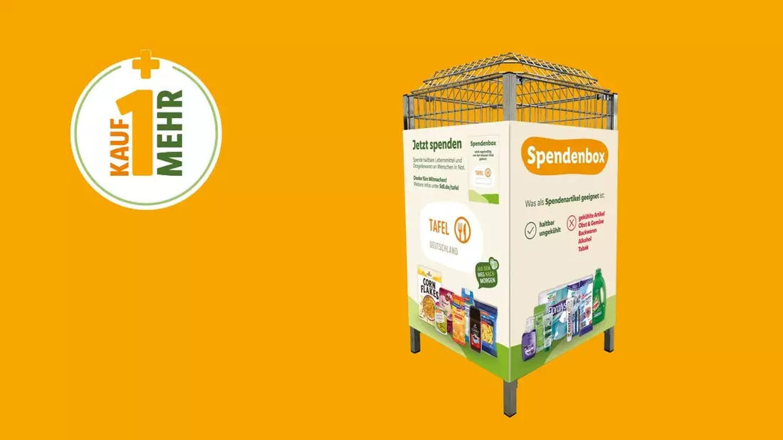 Lidl startet Kauf-1-mehr-Aktion für die Tafel in Deutschland / Tafel-Woche in den Lidl-Filialen: Lang haltbare Lebensmittel und Hygieneartikel spenden und sparen - Bild: presseportal.de