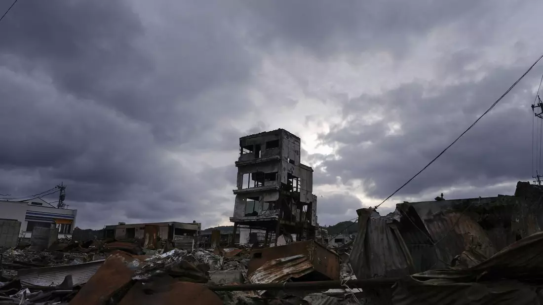 Die von einer Erdbebenkatastrophe betroffene Region Noto wird jetzt von Unwettern heimgesucht. (Archivbild)   - Bild: --/kyodo/dpa