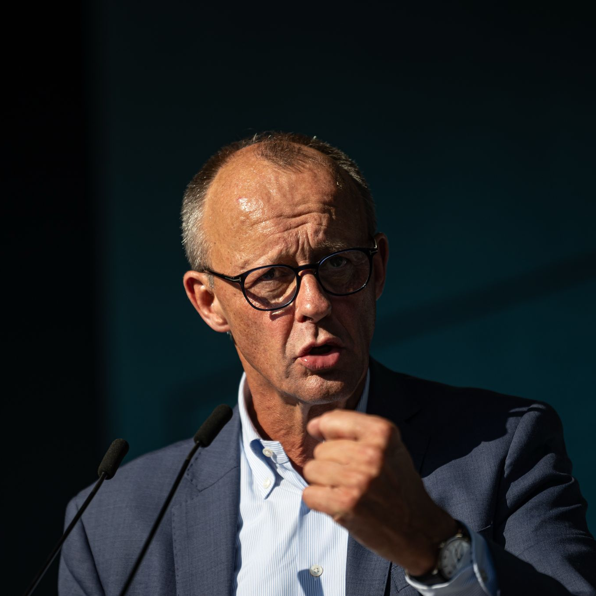 Die CDU von Parteichef Merz lag in den Umfragen nur auf Platz drei. - Foto: Fabian Sommer/dpa