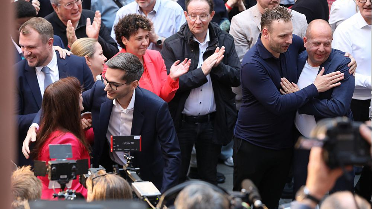 Reaktion auf 18-Uhr-Prognose bei SPD-Wahlparty in Brandenburg am 22.09.2024 - Foto: über dts Nachrichtenagentur