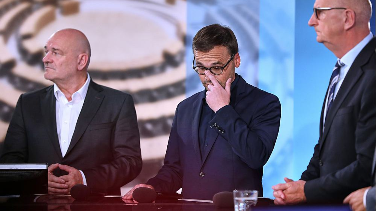 Robert Crumbach, Jan Redmann, Dietmar Woidke am 22.09.2024 - Foto: über dts Nachrichtenagentur