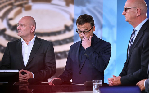 Robert Crumbach, Jan Redmann, Dietmar Woidke am 22.09.2024 - Foto: über dts Nachrichtenagentur