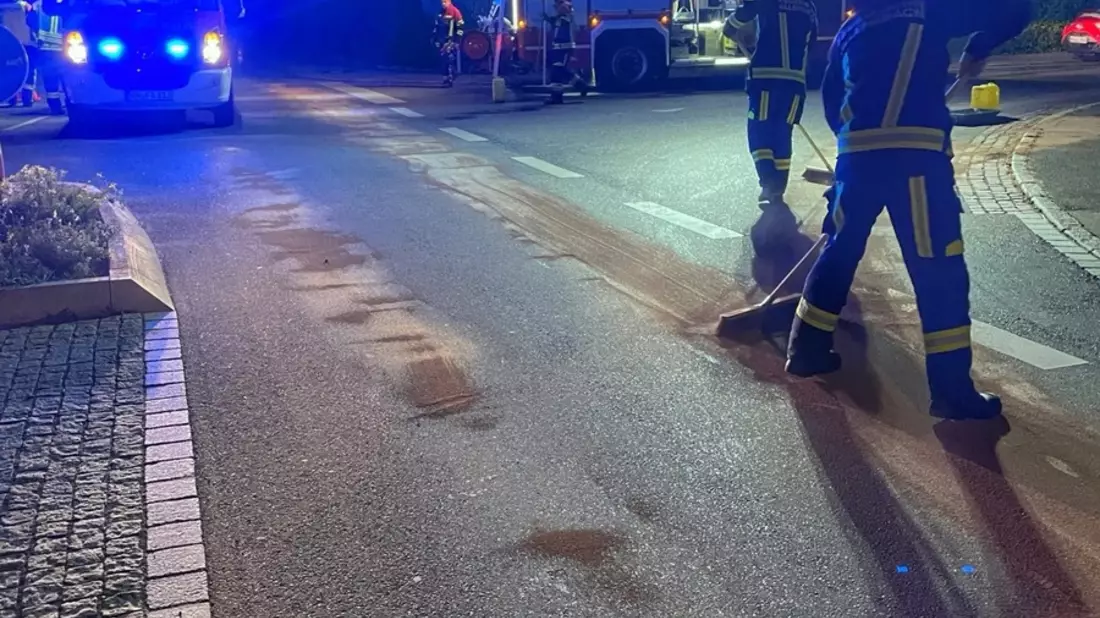 FW Allensbach: G1 Ölspur - Bild: presseportal.de
