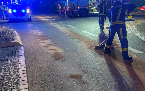 FW Allensbach: G1 Ölspur - Foto: presseportal.de