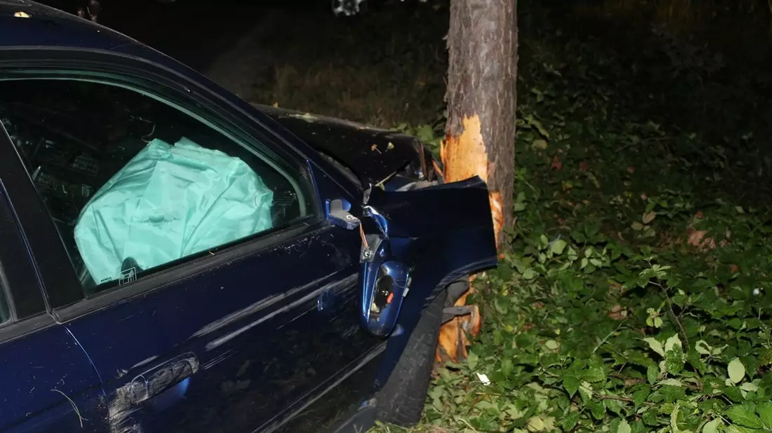 POL-MI: Auto kollidiert mit Baum - Bild: presseportal.de