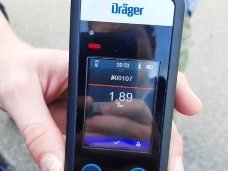 BPOL-FL: Freienwill - Alkoholisierten E-Bikefahrer (1,89 Prom.) gestoppt - Foto: presseportal.de