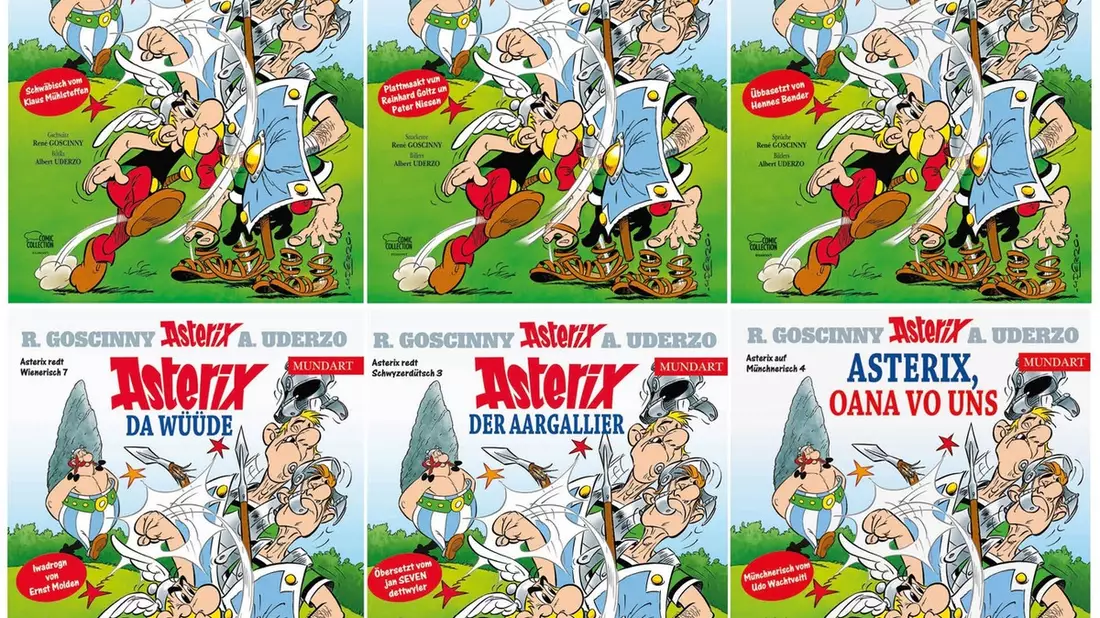 Asterix auf Mundartreise quer durch Deutschland, Österreich und die Schweiz - Bild: presseportal.de