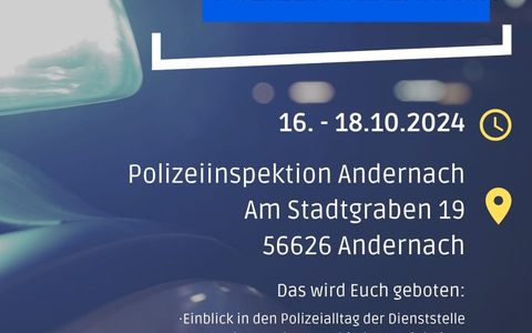 POL-PDKO: Schnupperpraktikum bei der Polizeiinspektion Andernach - Foto: presseportal.de