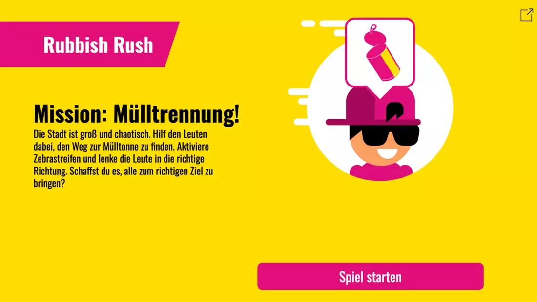 Mission richtige Mülltrennung: Neues Multitasking-Spiel Rubbish Rush ist online - Bild: presseportal.de