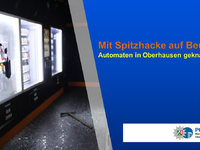 POL-OB: Mit Spitzhacke auf Beutezug: Automaten in Oberhausen geknackt - Foto: presseportal.de