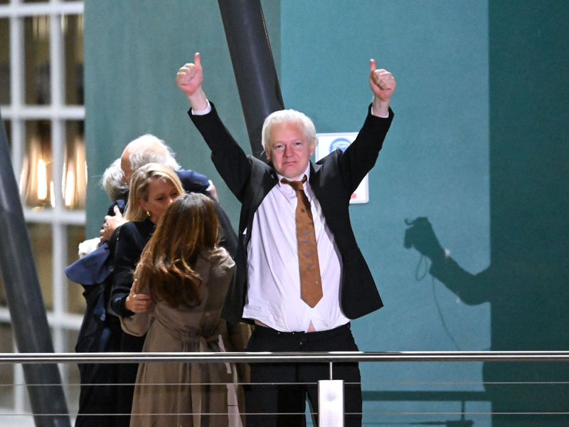 Seit seiner Heimkehr hat Assange sich nicht öffentlich geäußert. (Archivbild) - Foto: Lukas Coch/AAP/dpa