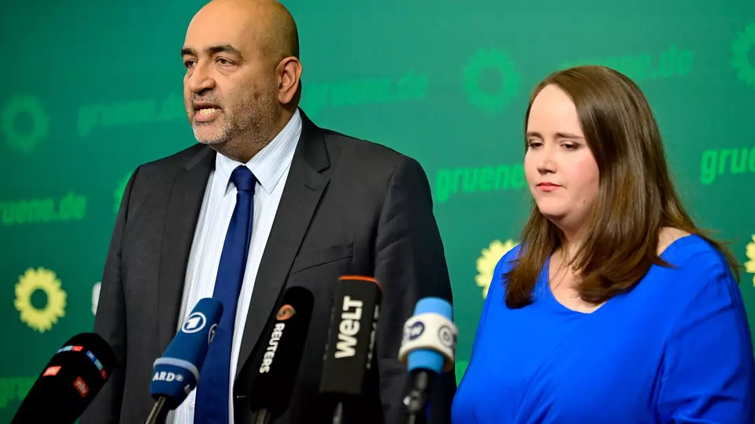Der Grünen-Vorstand tritt ab. - Bild: Fabian Sommer/dpa