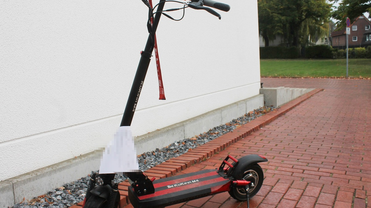 POL-ST: Rheine, E-Scooter sichergestellt, Eigentümer gesucht - Foto: presseportal.de