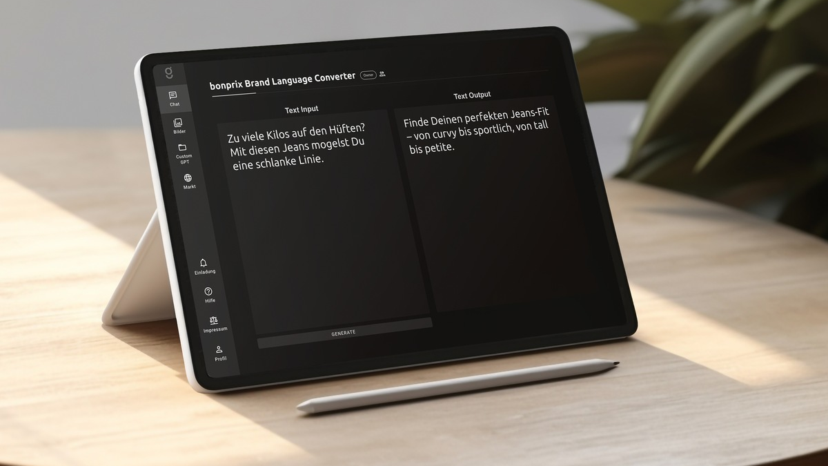Mit Künstlicher Intelligenz zur einheitlichen Markensprache: bonprix setzt eigenentwickelten Brand Language Converter ein - Foto: presseportal.de