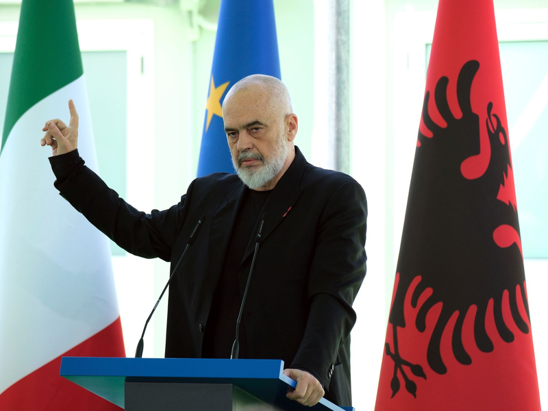 Albaniens Ministerpräsident Edi Rama plant einen Mini-Staat für den muslimischen Bektashi-Orden. (Archivbild) - Foto: Vlasov Sulaj/AP/dpa