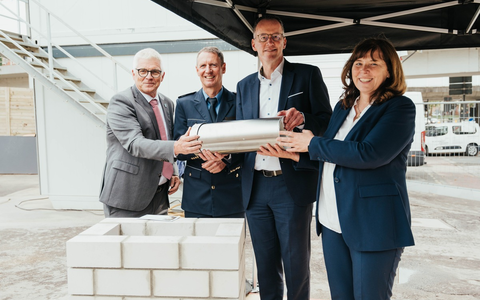 POL-PPRP: Feierliche Grundsteinlegung für neues Polizeipräsidium Rheinpfalz in Ludwigshafen - Foto: presseportal.de