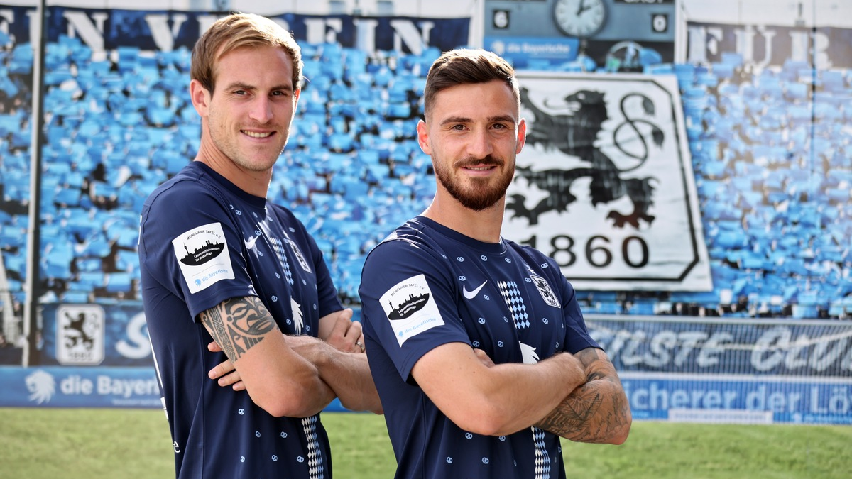 Ärmel hoch für den guten Zweck: die Bayerische wird zeitweise Ärmelsponsor des TSV 1860 München zugunsten der Münchner Tafel e.V. - Foto: presseportal.de