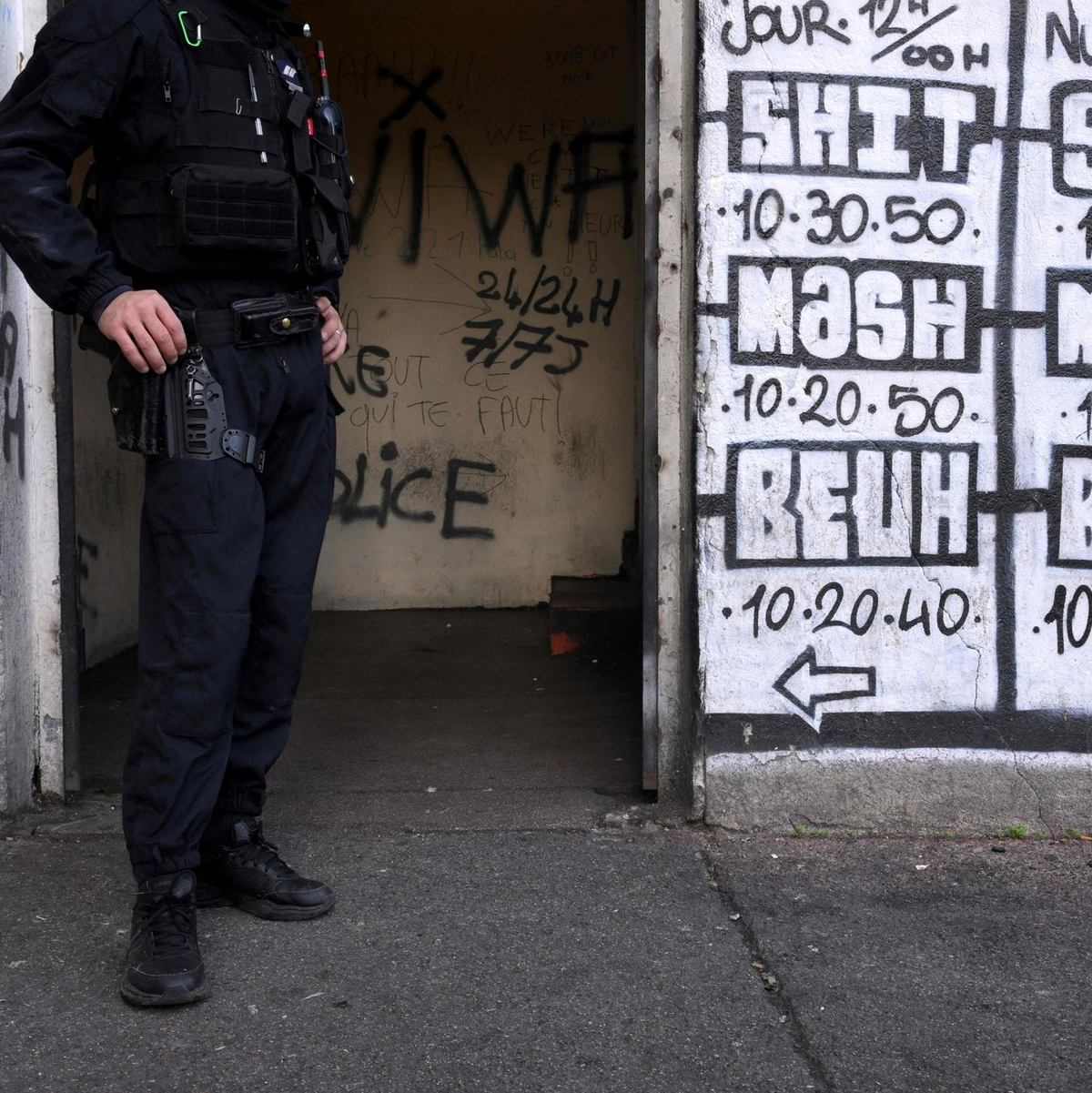 Die Polizei geht verstärkt gegen die Drogenkriminalität in Marseille vor (Archivbild). - Foto: Nicolas Tucat/3p-afp/dpa